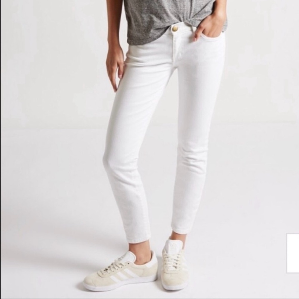 Current/ Elliott skinny white jeans
